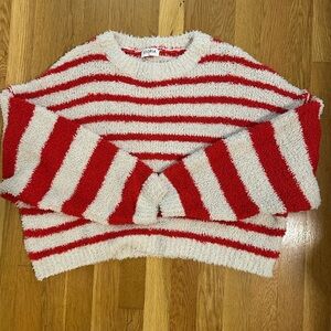 Storia Bold Striped Red and White Sweater